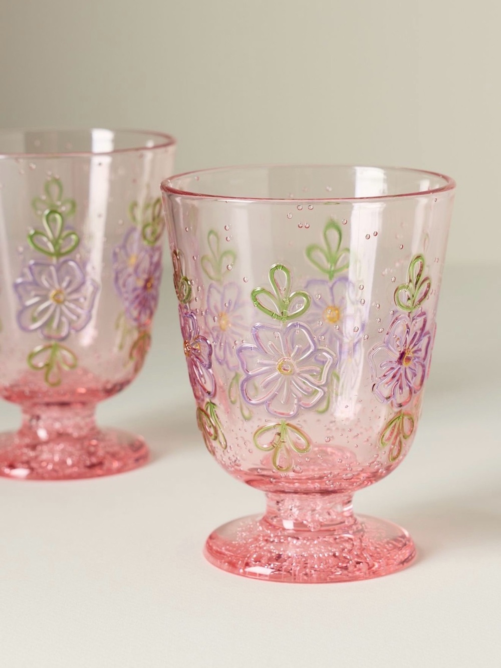 Anthropologie Marta Acrylic Goblets, Set of 2